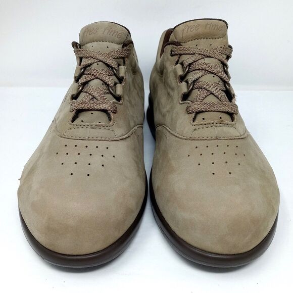 SAS Free Time Women’s Size 9 WW Wide Walking Shoes Tan Nubuck Lace Up Comfort - Picture 5 of 11
